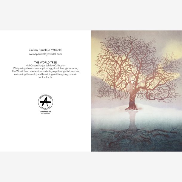 Calina Pandele Yttredal kunstkort THE WORLD TREE 