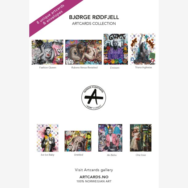 Bjrge Rdfjell Kunstkort-eske