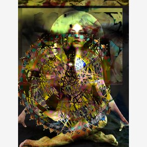 COLOR YOUR CHAKRAS kunstkort HANNE THOMASSEN 