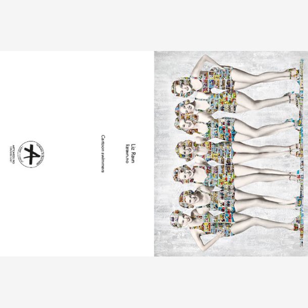 LIZ RAVN Cartoon swimmers, kunstkort