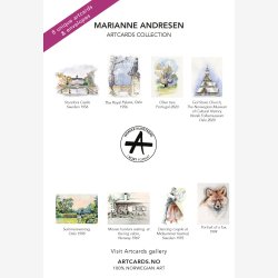 Marianne Andresen kunstkort eske