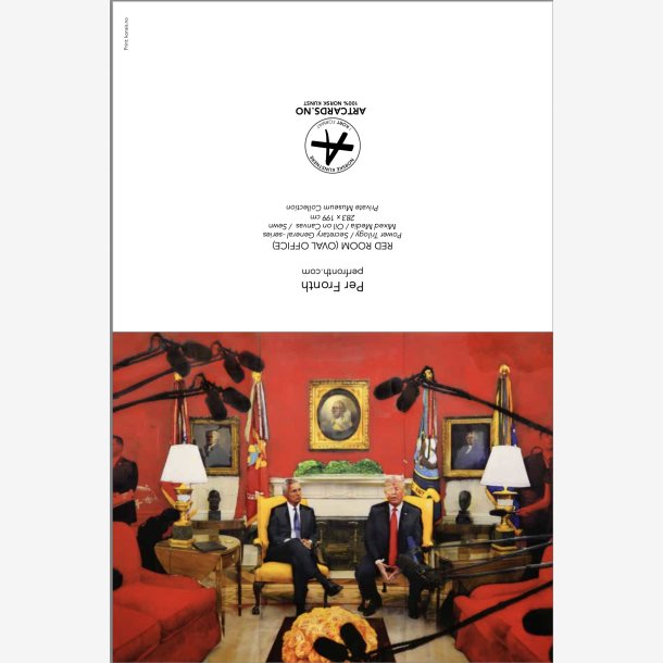 RED ROOM (OVAL OFFICE) kunstkort av Per Fronth
