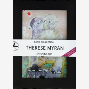 THERESE MYRAN kunstkort eske
