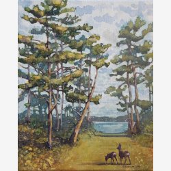 VIEW FROM THE CABIN TERRACE av Sissel Endresen 