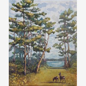 VIEW FROM THE CABIN TERRACE av Sissel Endresen 