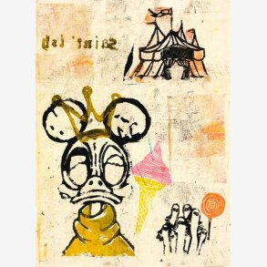 Jasmine Weltzien kunstkort On wednesdays we eat pink