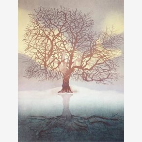 Calina Pandele Yttredal kunstkort THE WORLD TREE